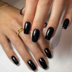 Black Nail Polish at Natural Beauty Salon in Lisburn