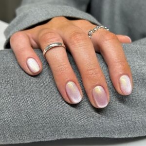 Metallic Nails at Natural Hair Company in Lisburn