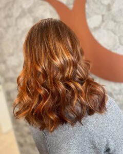 Pumpkin spice hair colour at Natural Hair Company, County Antrim
