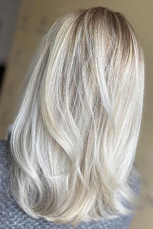 platinum-blonde-highlights at Natural Hair Company Lisburn