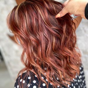 Wavey-blonde-and-red-hair-at-the-best-hair-salon-in-lisburn